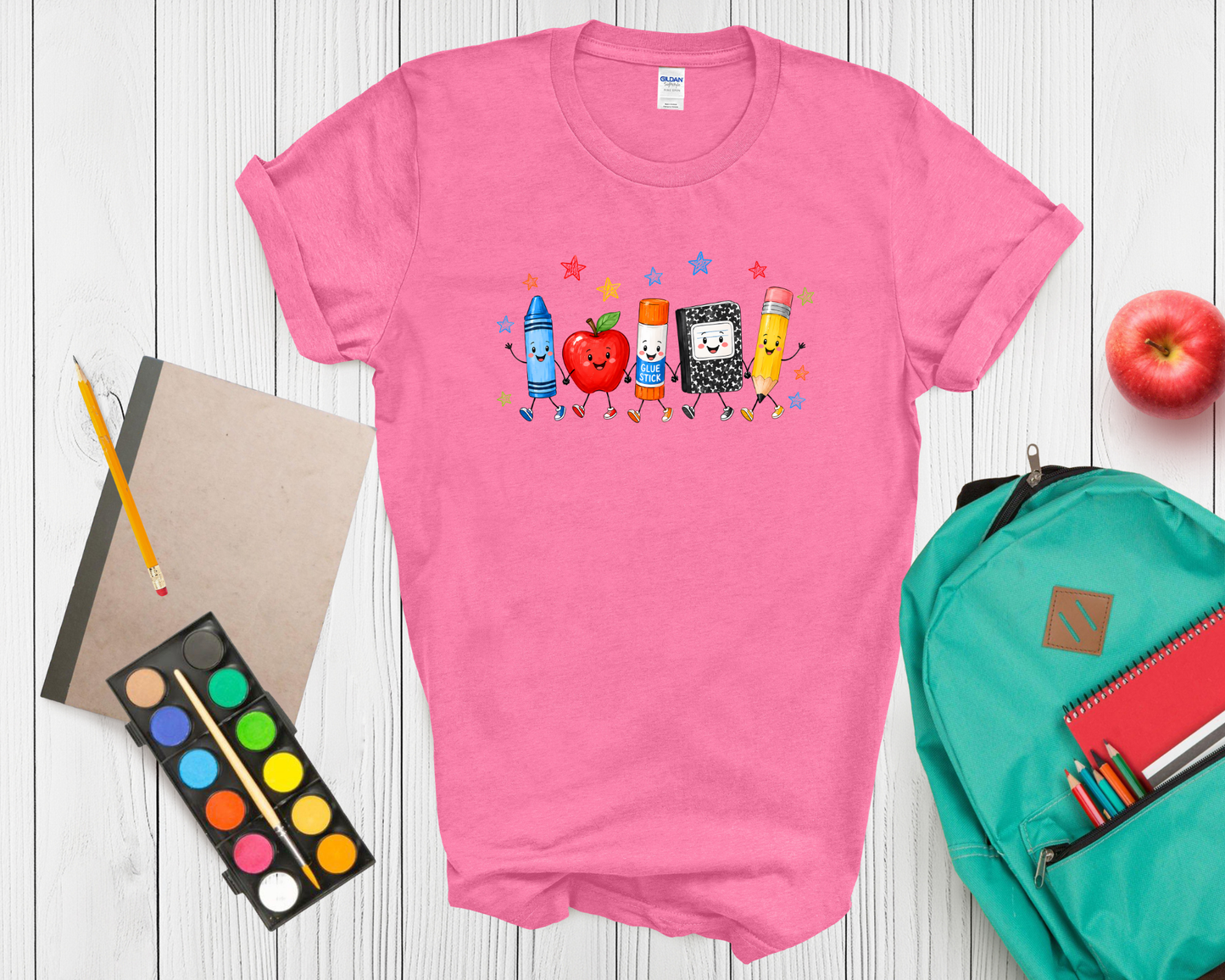 Back to School Teacher or student Shirt | Cute School Supplies Graphic Tee