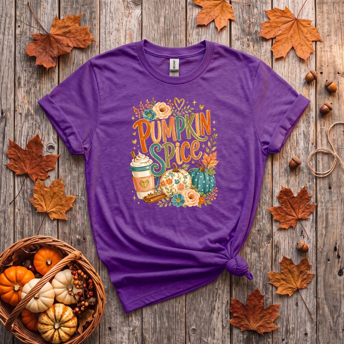 Pumpkin Spice Fall Crewneck Sweatshirt | Cozy Autumn Pumpkin Coffee Shirt