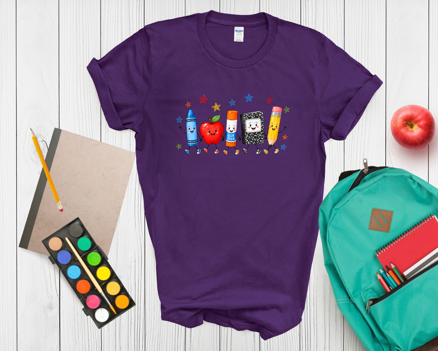 Back to School Teacher or student Shirt | Cute School Supplies Graphic Tee