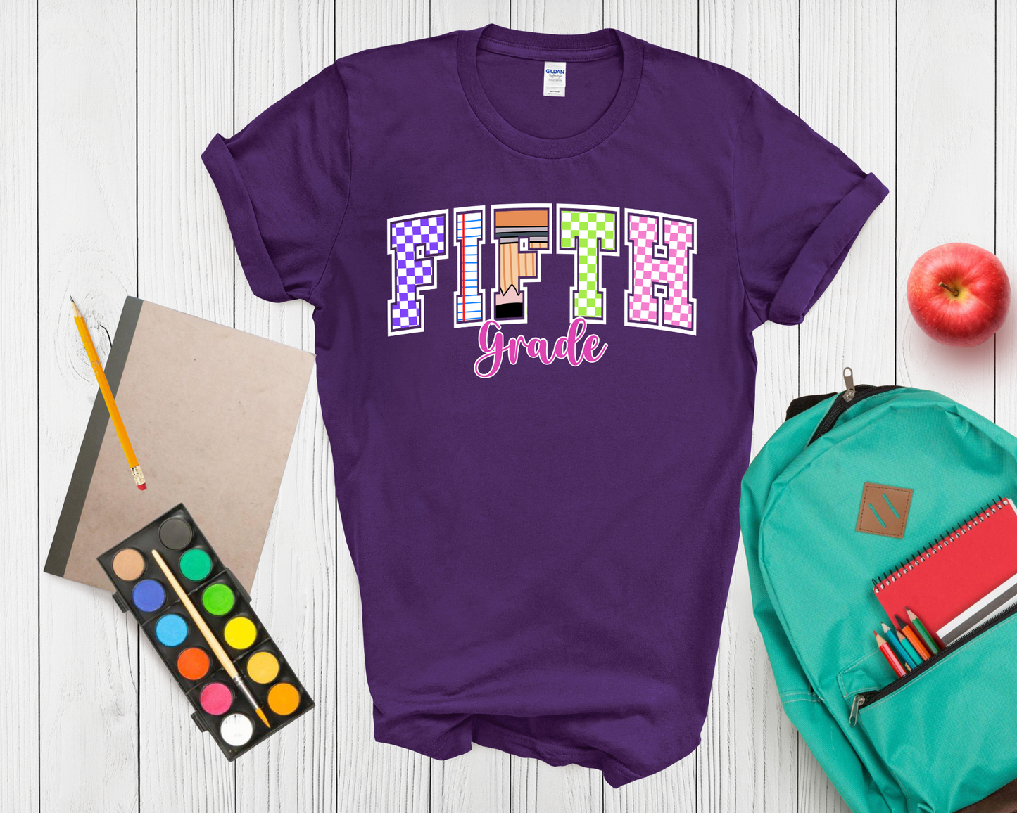 Pre K Through 5th Grade Back to School Shirt | Custom Grade Level Student T Shirt