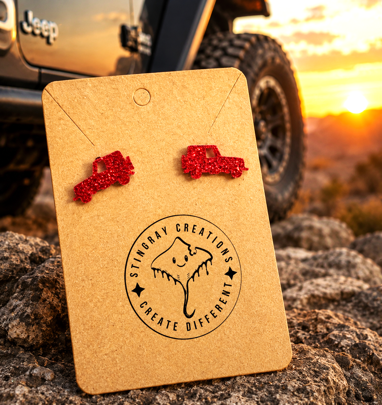 Jeep Earrings, Jeep Jewelry, Jeep Girl, Off Road Fashion, Duck Duck Jeep, Jeep Gift, Glitter Earrings, Adventure Jewelry, Women's Accessories, Jeep Lifestyle