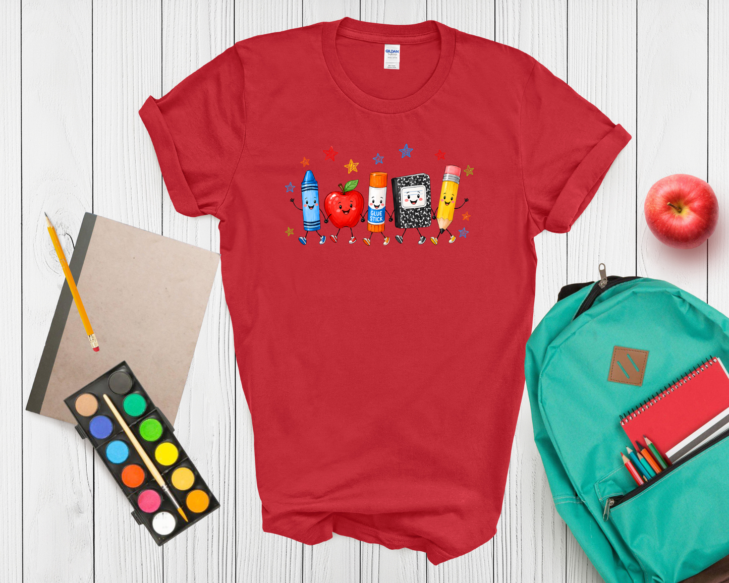 Back to School Teacher or student Shirt | Cute School Supplies Graphic Tee