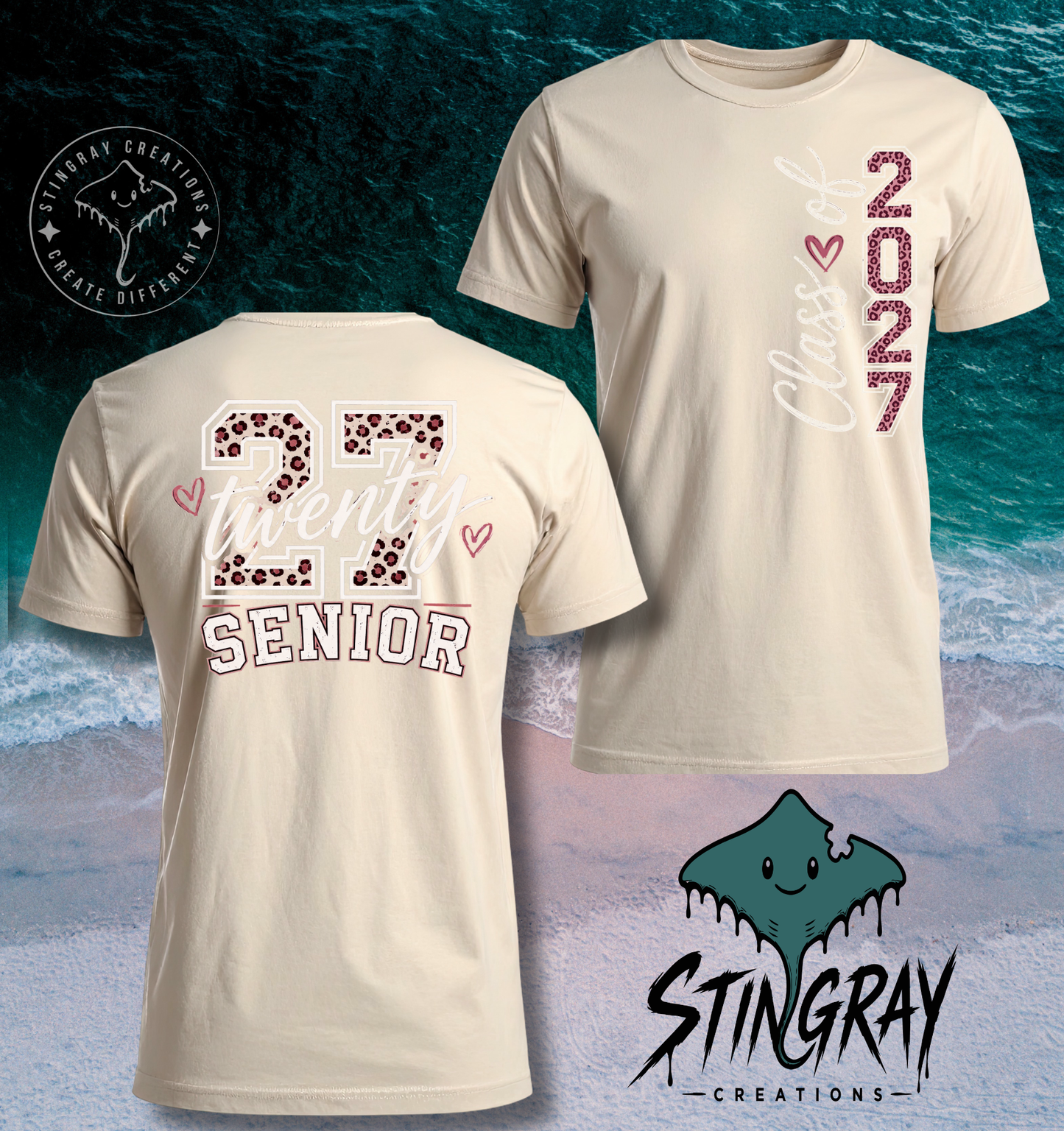 Twenty Seven Senior 2027 T Shirt & Crewneck Sweatshirt | Class of 2027 Apparel