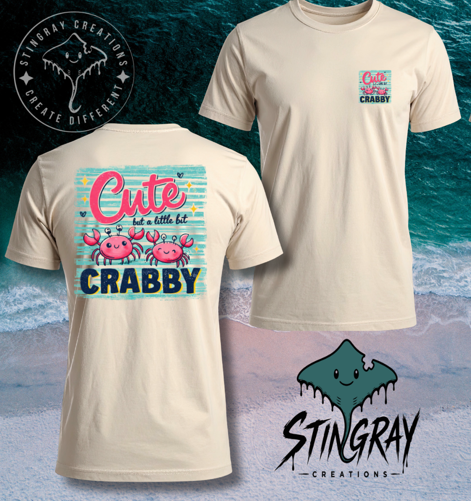 Cute Crabby Shirt | Funny Crab Graphic Tee | Beach Summer Shirt