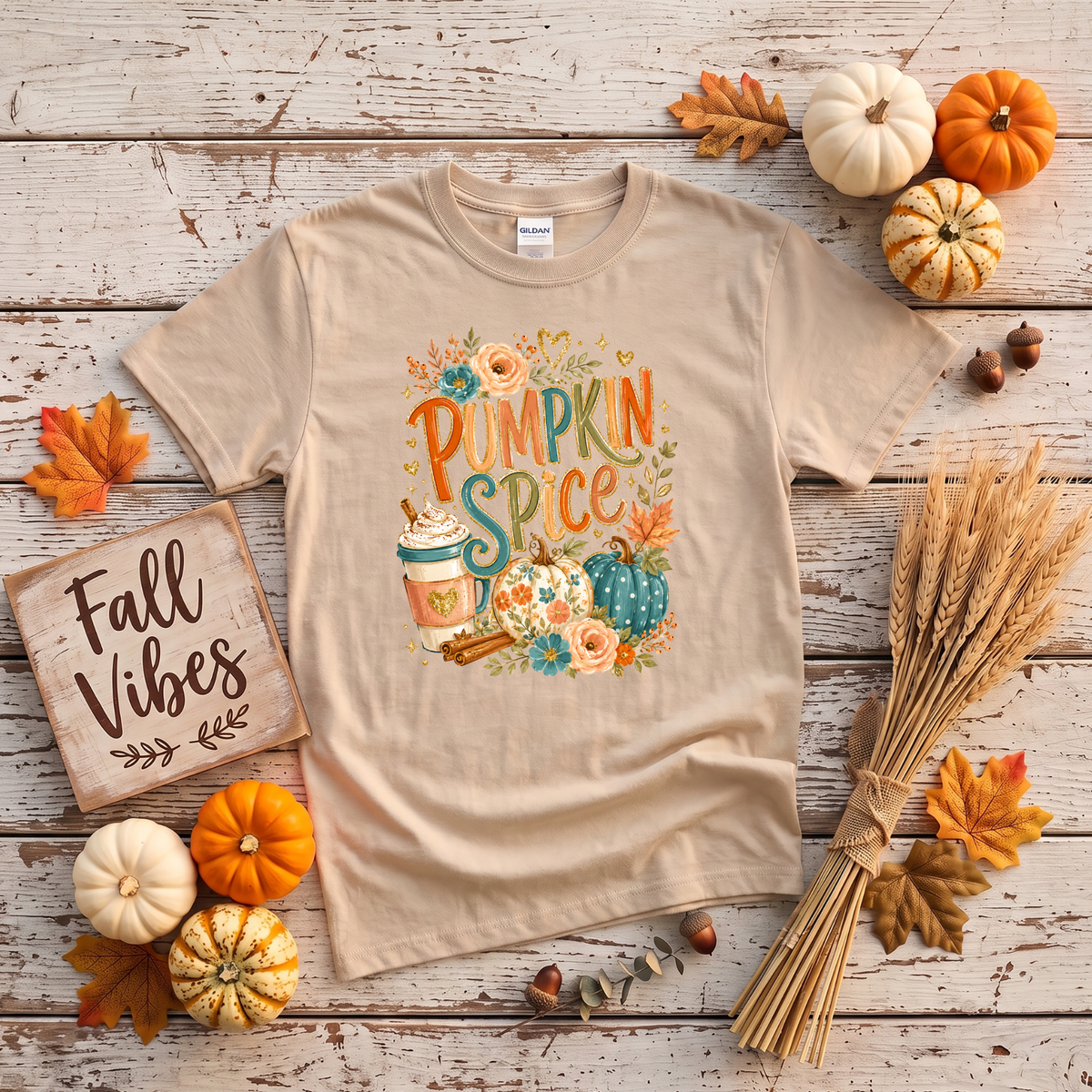 Pumpkin Spice Fall Crewneck Sweatshirt | Cozy Autumn Pumpkin Coffee Shirt
