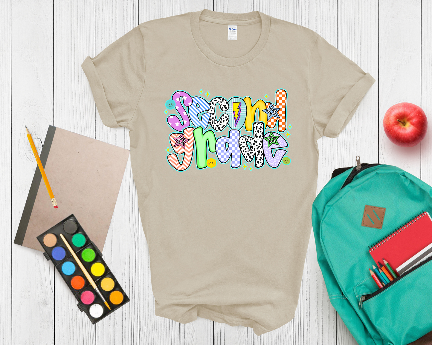 Pre K - Fifth Grade Back to School Shirt | Colorful Grade Level Teacher & Student T Shirt