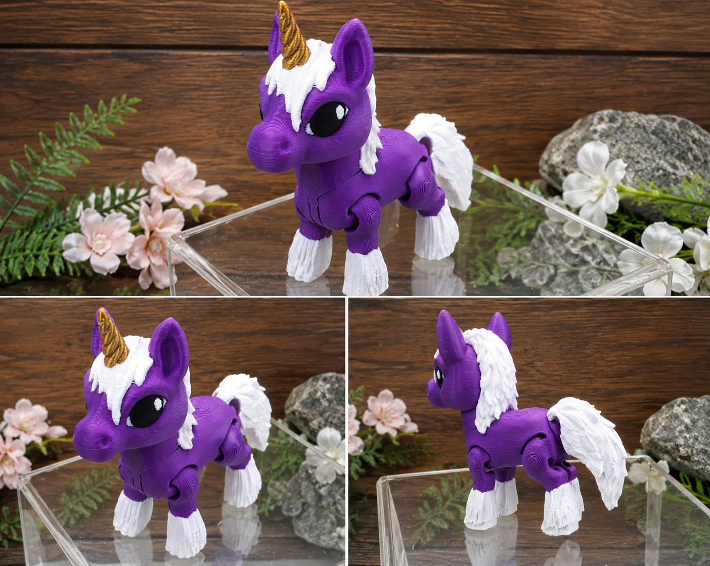 3D Printed Articulated Unicorn Fidget Toy | Cute Unicorn Collectible