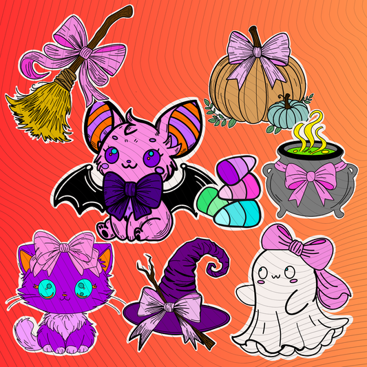 Cute Halloween Sticker Pack (Digital Download)