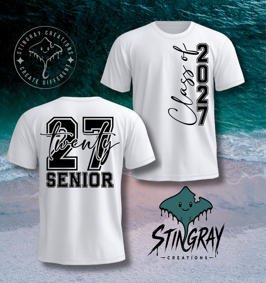Twenty Seven Senior 2027 T Shirt & Crewneck Sweatshirt | Class of 2027 Apparel