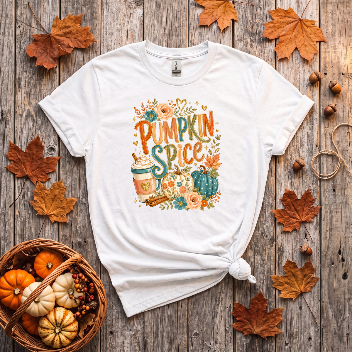 Pumpkin Spice Fall Crewneck Sweatshirt | Cozy Autumn Pumpkin Coffee Shirt