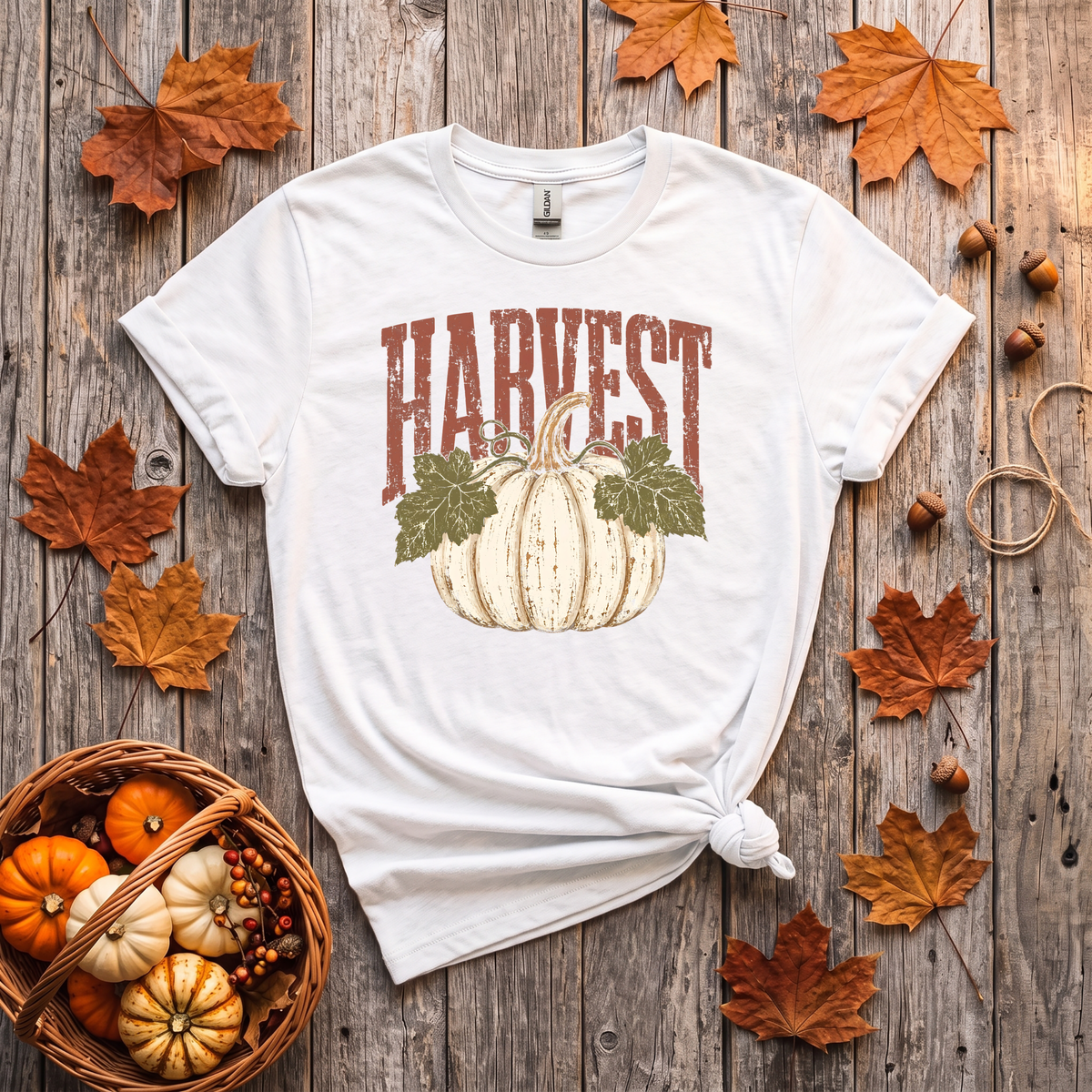 Harvest Pumpkin Crewneck Sweatshirt | Vintage Fall Pumpkin Sweatshirt