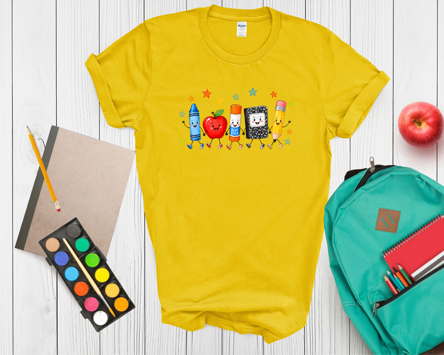 Back to School Teacher or student Shirt | Cute School Supplies Graphic Tee