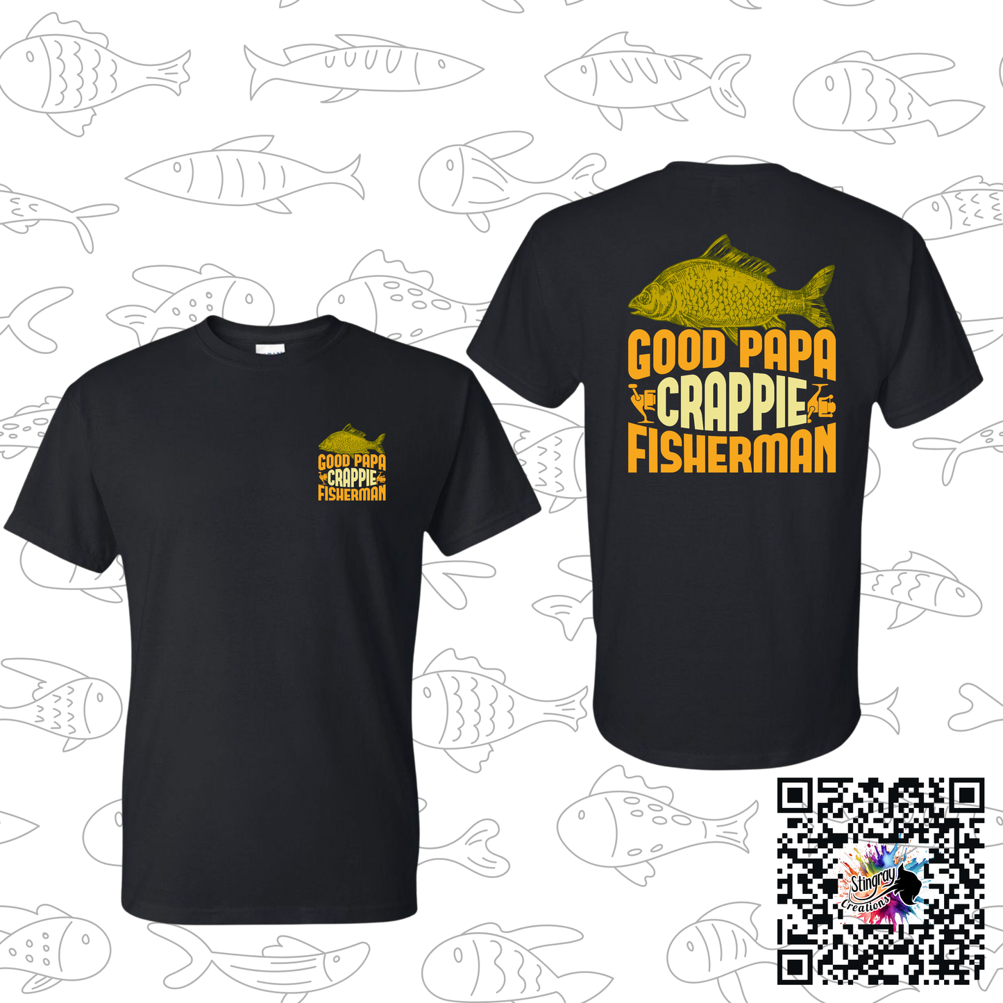 Good Papa Crappie Fisherman Tee