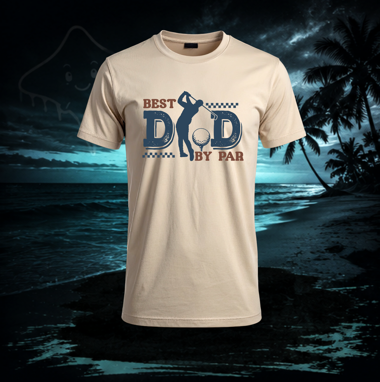 Best Dad By Par Golf Shirt | Funny Golf Dad Graphic Tee
