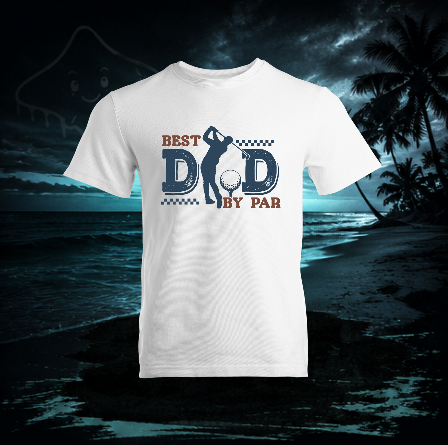 Best Dad By Par Golf Shirt | Funny Golf Dad Graphic Tee