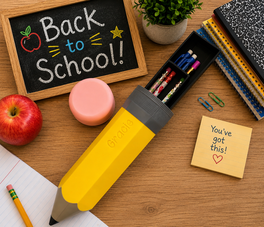 Personalized Pencil Storage Box, Custom Name Pencil Case, Oversized Pencil Organizer for School Supplies