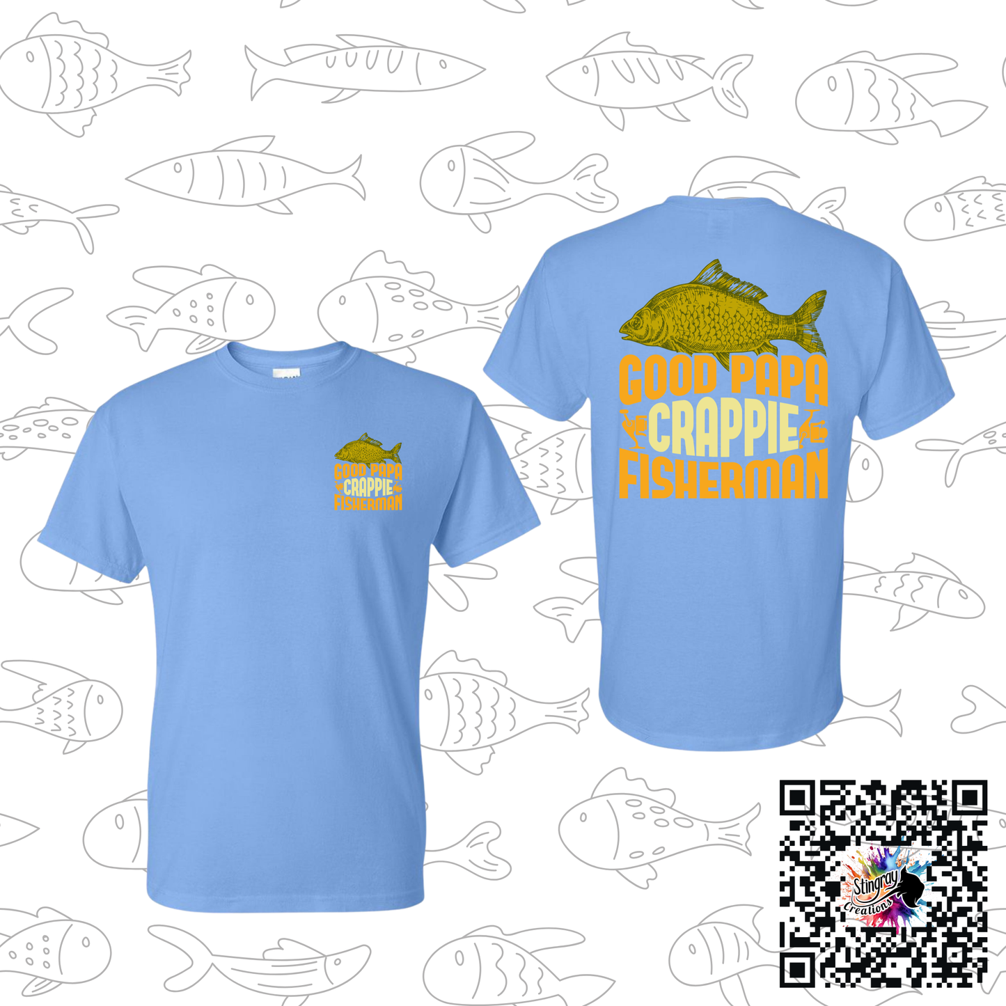 Good Papa Crappie Fisherman Tee