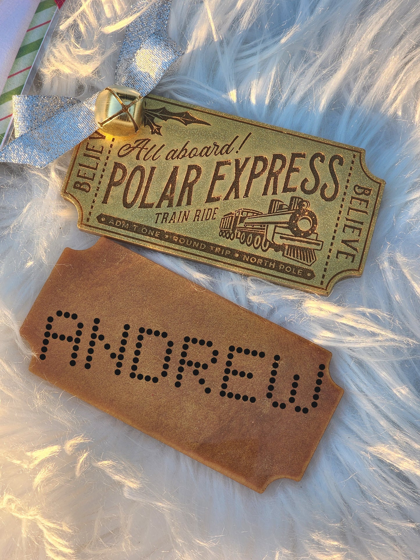 Custom Polar Express Ornament