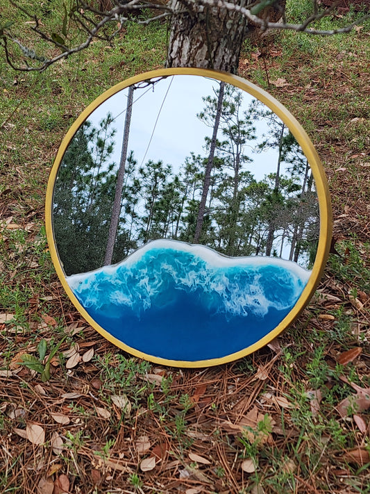 Round Beach Mirror