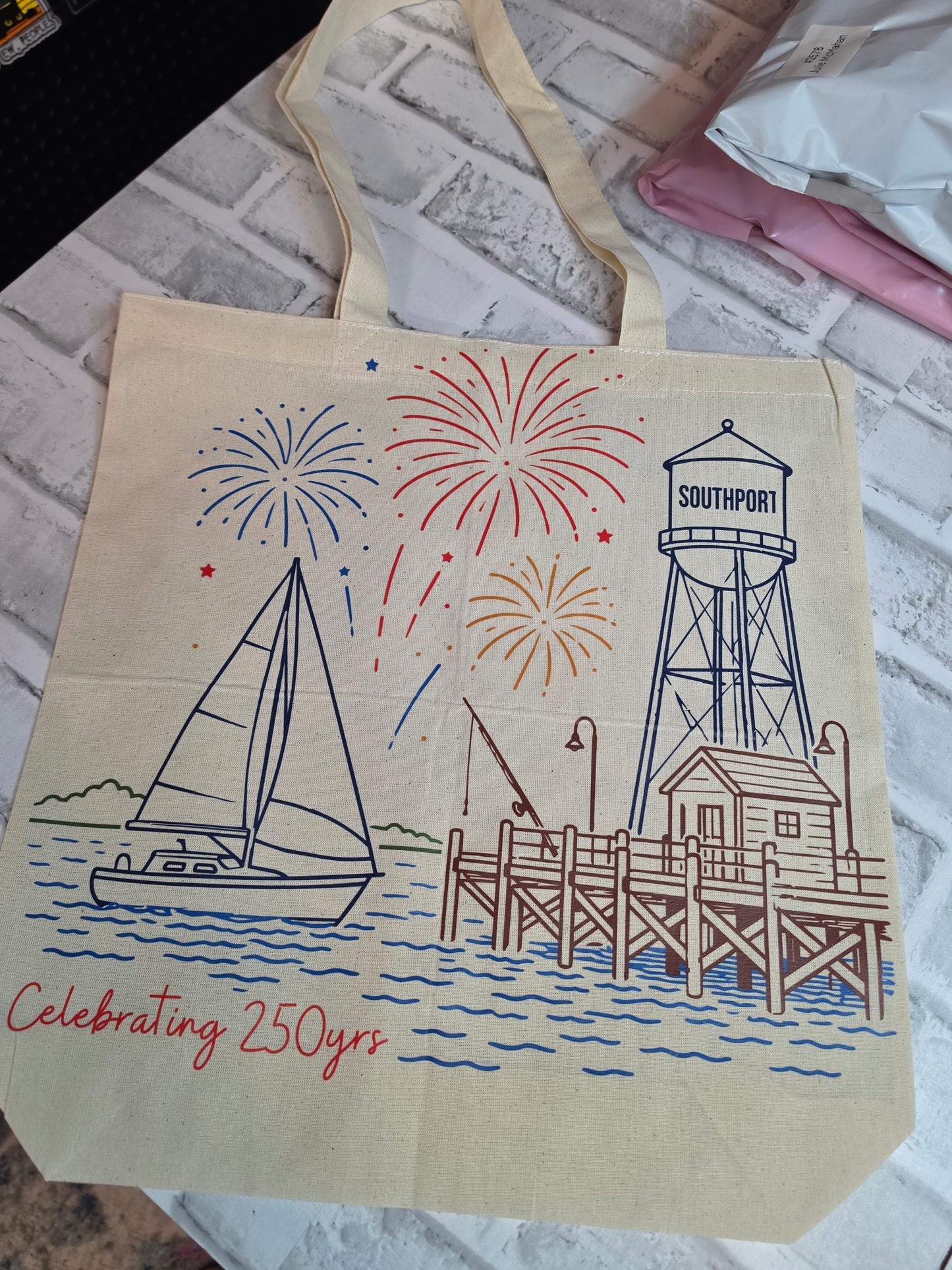 Discounted Missprint Southport 250th Beach Bag