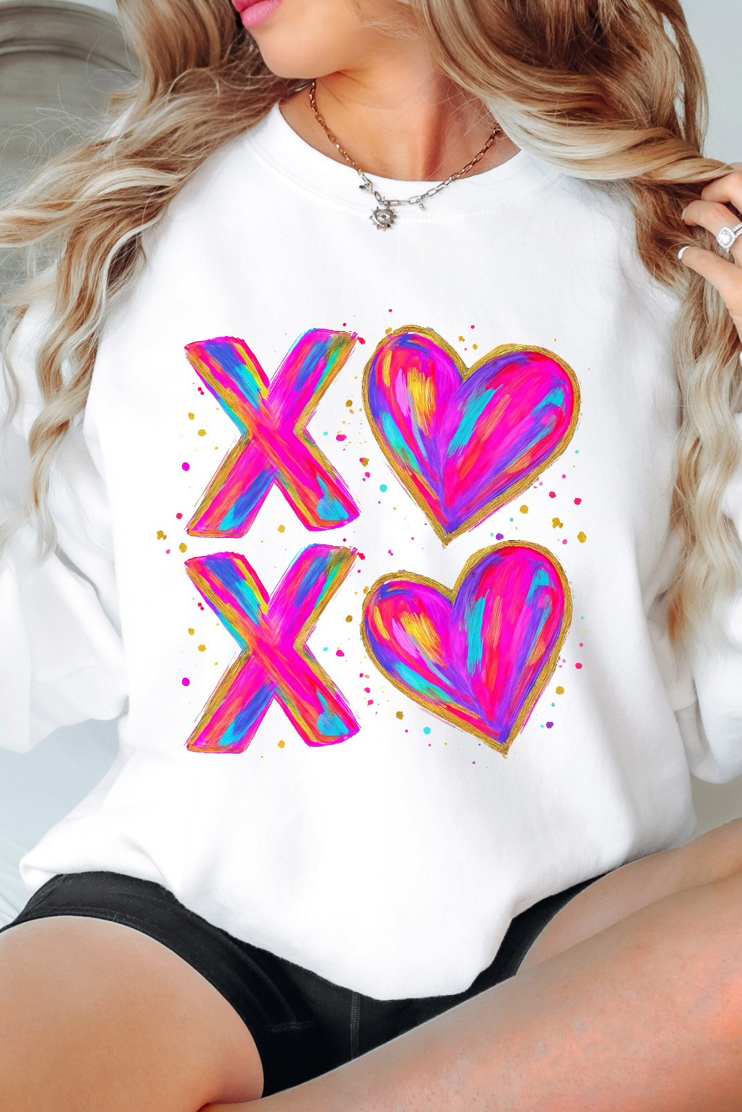 XOXO Brushstroke Tee 💋🎨