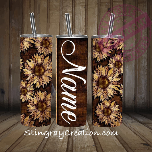 Wood grain sunflower (Add Name)